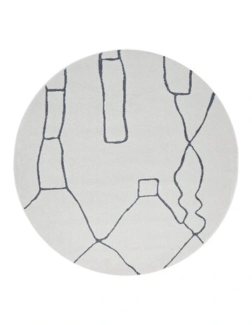 Paradise Round Cala Grey by Rug Culture - 150X150CM - ROUND