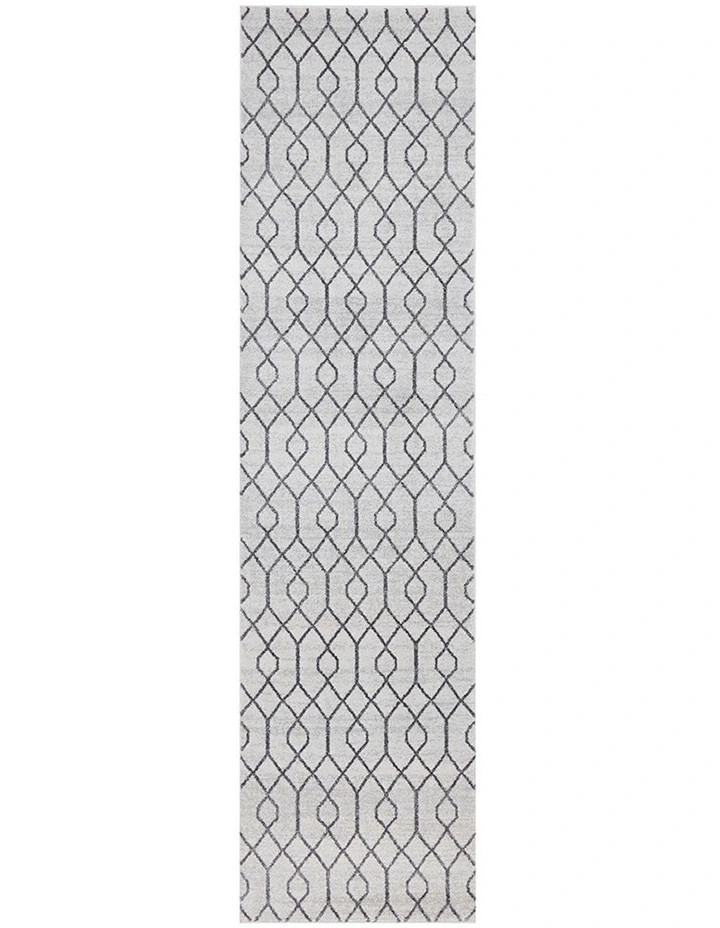 Paradise Hailey Runner Rug in Grey image 1