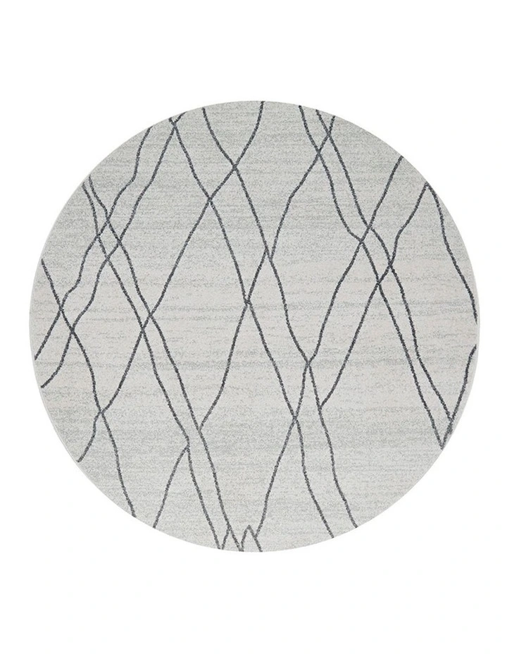 Paradise Jada Round Rug in Grey image 1