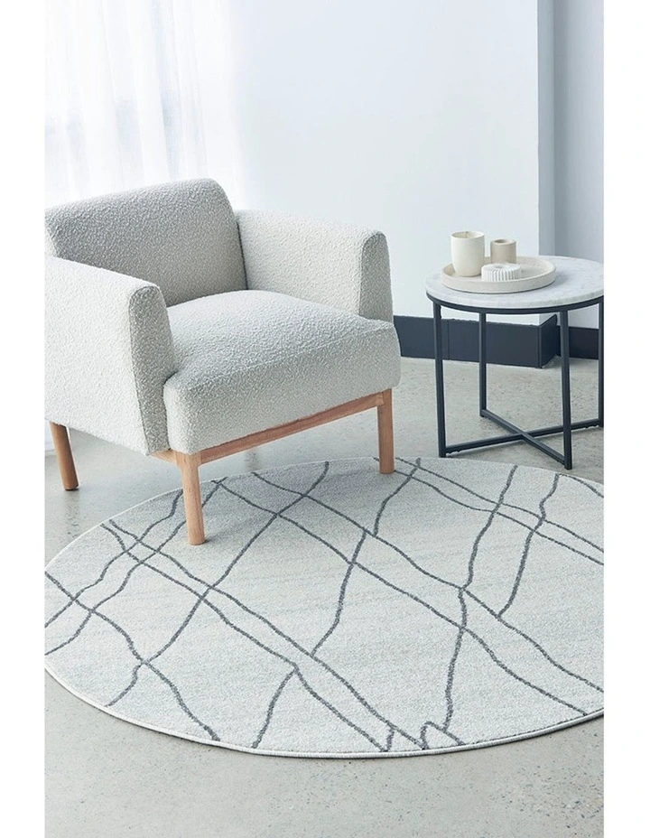 Paradise Jada Round Rug in Grey image 2