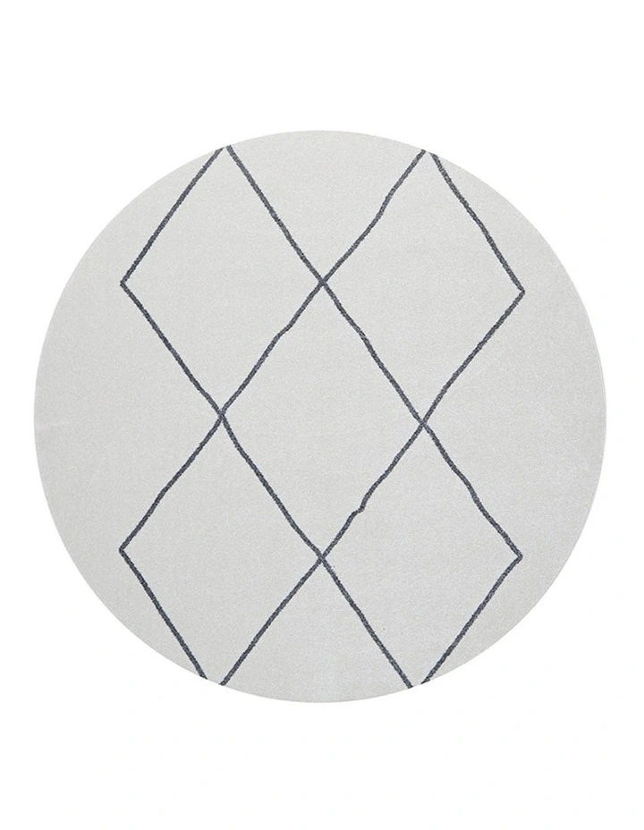 Paradise Lola Round Rug in White image 1