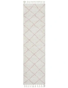Saffron 22 Runner Rug in White