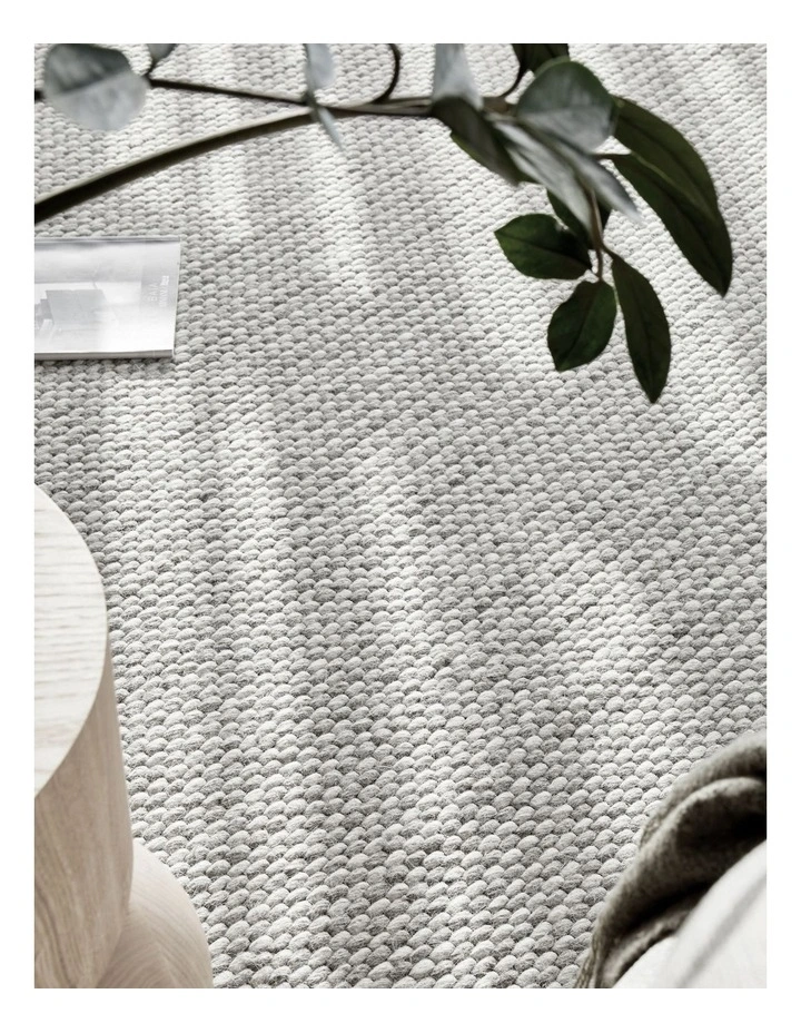 Rug Culture Studio Oskar Felted Wool Striped Rug in Grey image 3