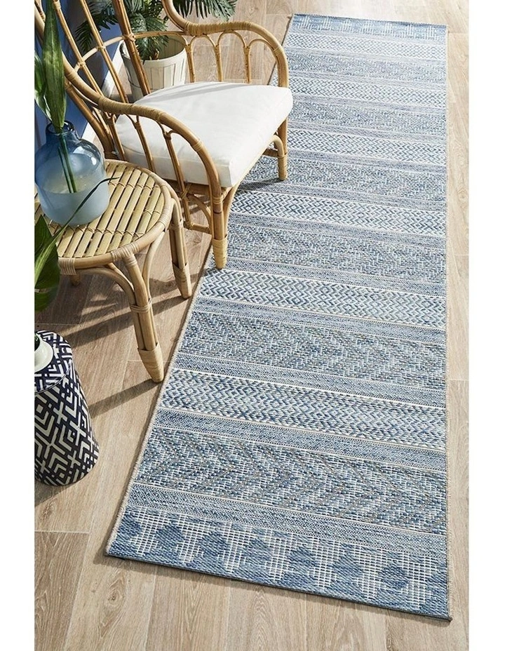 Rug Culture 3kg Terrace Rug 5505 In Blue image 2
