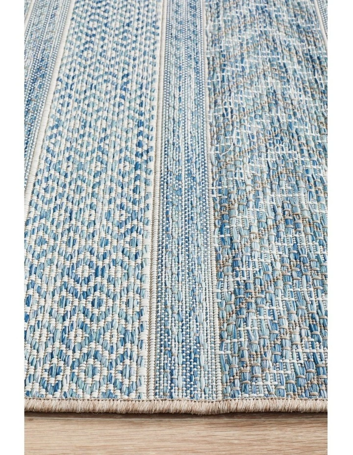 Rug Culture 3kg Terrace Rug 5505 In Blue image 5