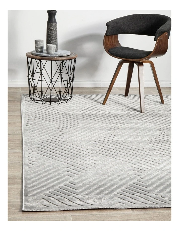 Rug Culture 18kg York Cindy Rug in Silver image 2