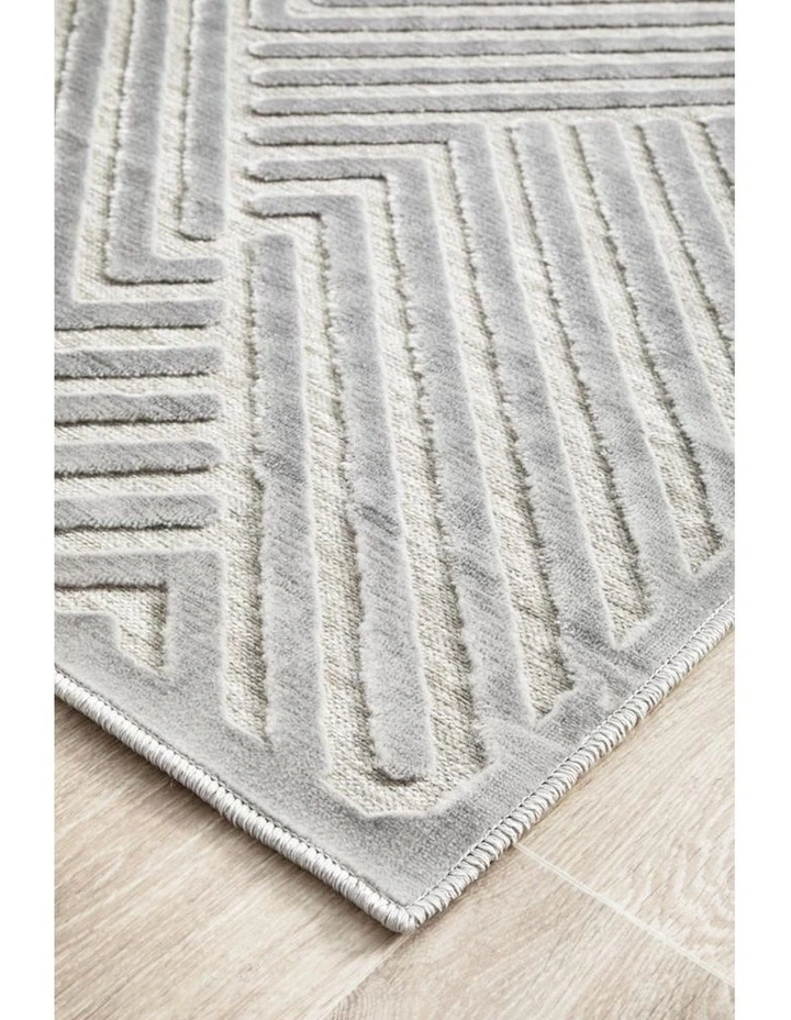 Rug Culture 18kg York Cindy Rug in Silver image 3