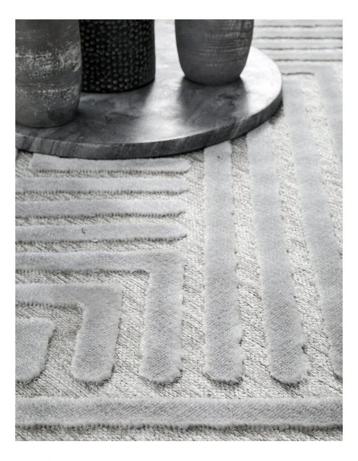 Rug Culture 18kg York Cindy Rug in Silver image 6