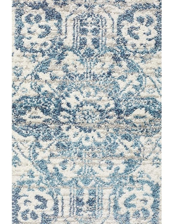 Babylon Runner Rug 207 in Blue image 6