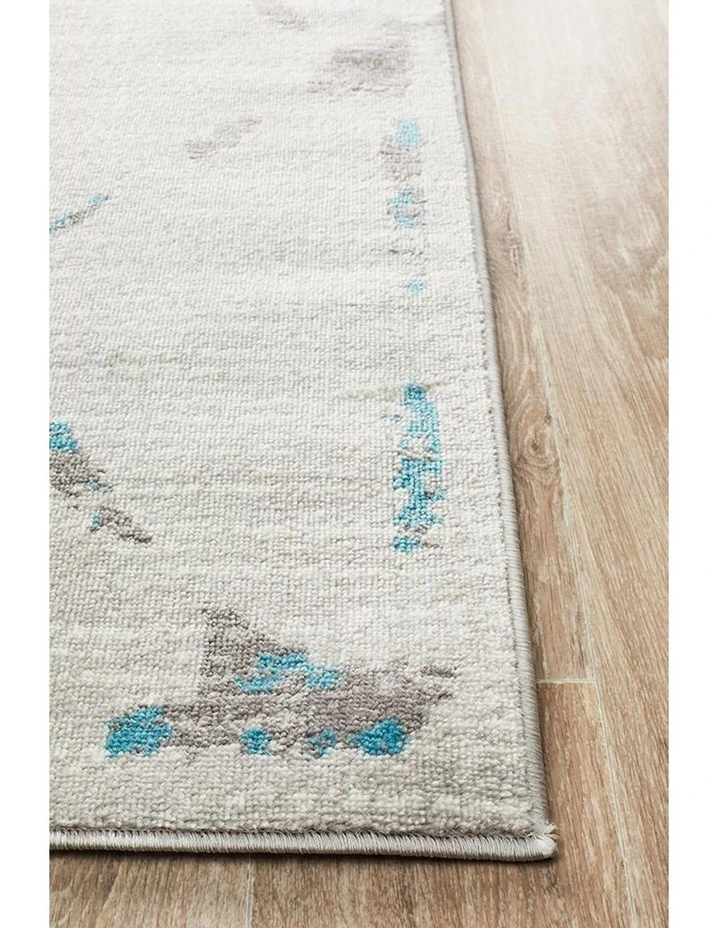 Metro Contemporary Diamond Rug in Blue image 7