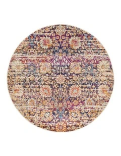 Mirage Zolan Transitional Round Rug in Multi