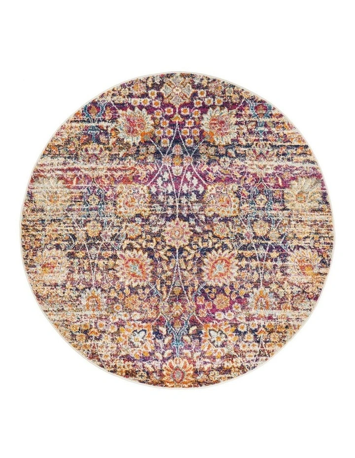 Mirage Zolan Transitional Round Rug in Multi image 1