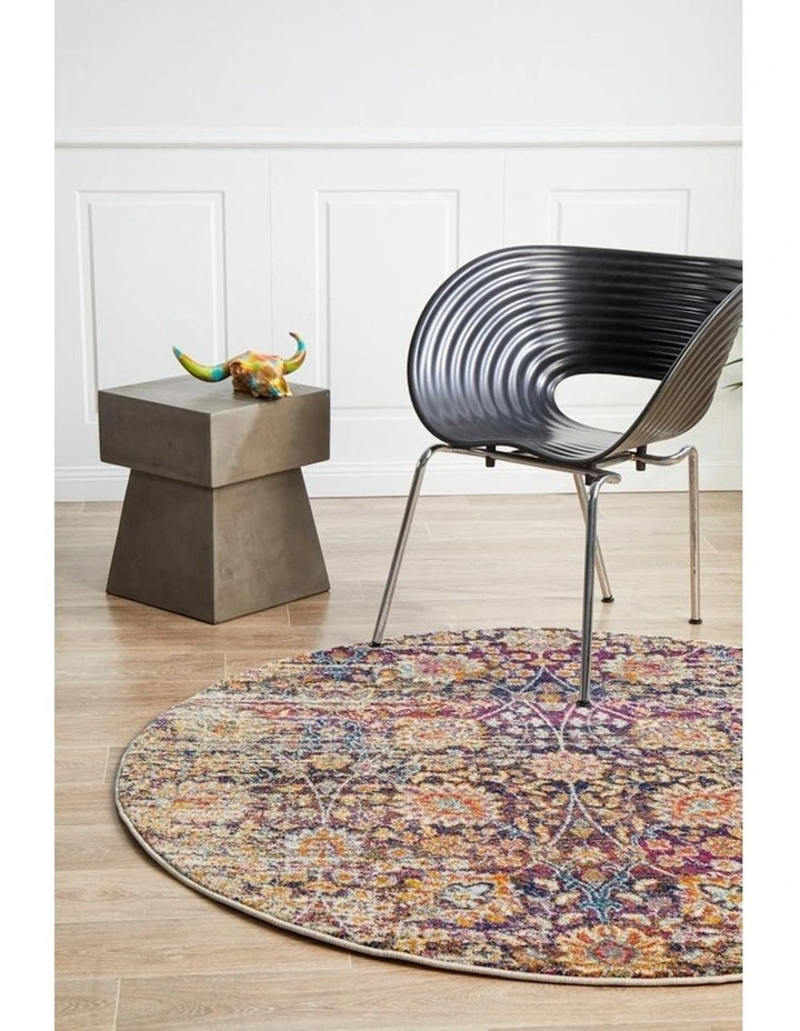 Mirage Zolan Transitional Round Rug in Multi image 2