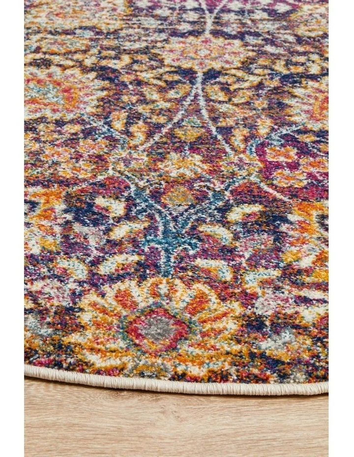 Mirage Zolan Transitional Round Rug in Multi image 5