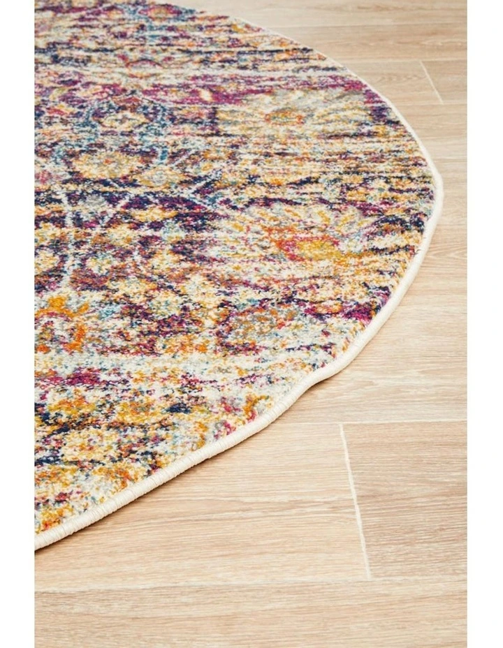 Mirage Zolan Transitional Round Rug in Multi image 6