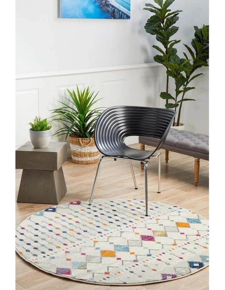 Mirage Peggy Tribal Morrocan Style Round Rug in Multi image 3