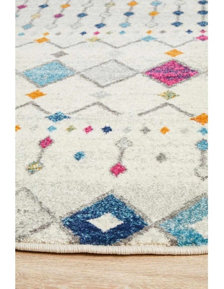 Mirage Peggy Tribal Morrocan Style Round Rug in Multi image 5