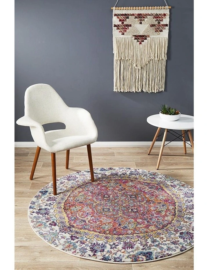 Museum Shelly Round Rug in Multi image 4