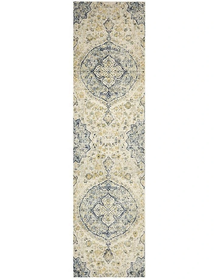 Museum Tyler Sky Blue Runner Rug in Multi image 1