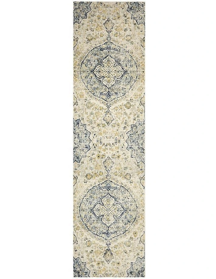 Museum Tyler Sky Blue Runner Rug in Multi image 4