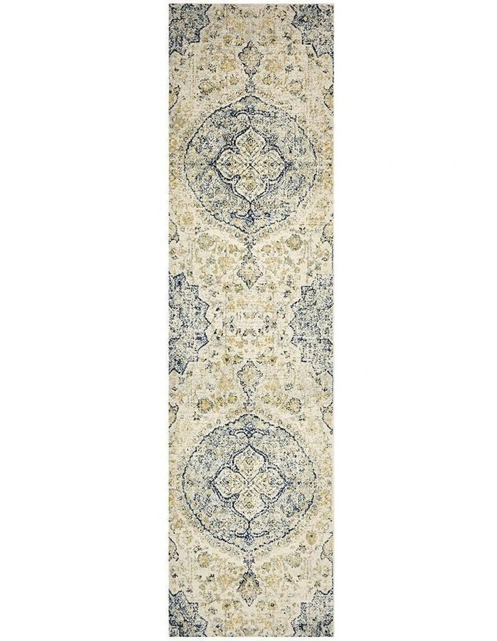 Museum Tyler Sky Blue Runner Rug in Multi image 5