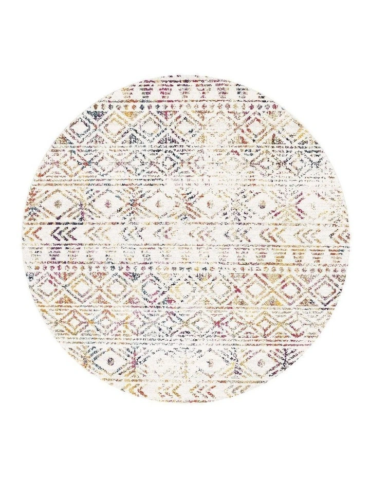 Oasis Ismail Rustic Round Rug in Multi image 1