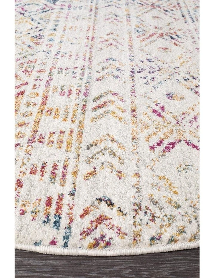 Oasis Ismail Rustic Round Rug in Multi image 3