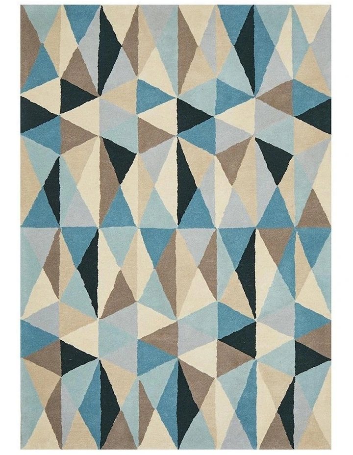 Matrix Pure Wool 901 Rug in Turquoise image 1