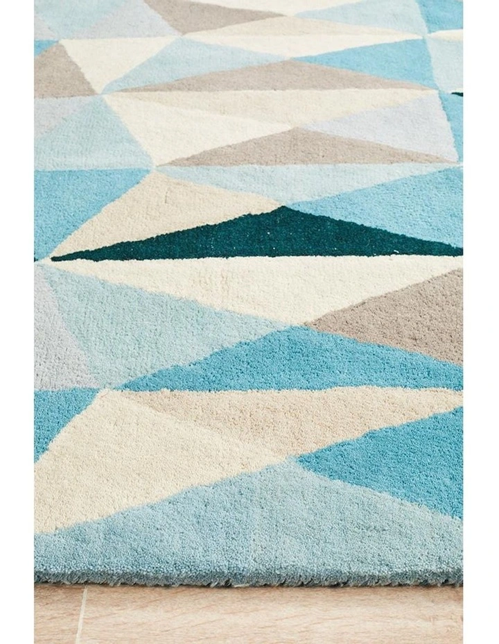 Matrix Pure Wool 901 Rug in Turquoise image 5