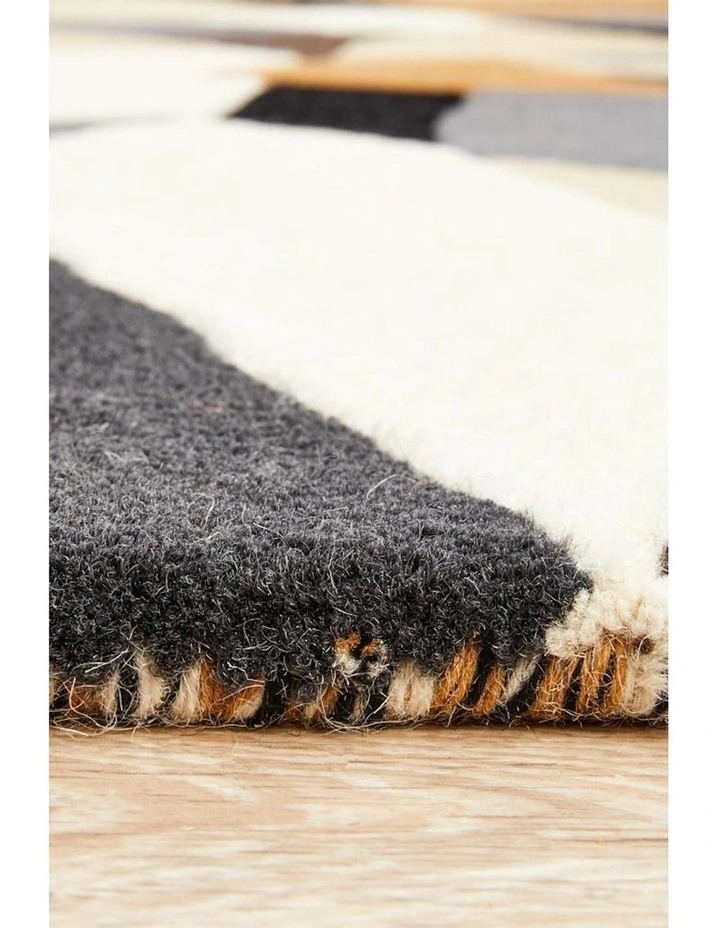 Matrix Pure Wool 903 Fossil Round Rug in Multi image 7