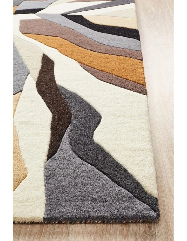 Matrix Pure Wool 903 Fossil Rug in Multi image 4
