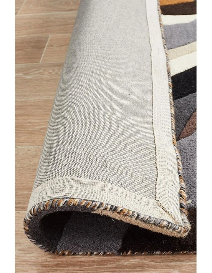 Matrix Pure Wool 903 Fossil Rug in Multi image 7