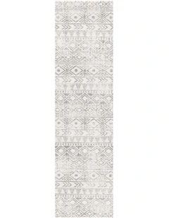 Oasis Ismail Rustic Rug in White/Grey
