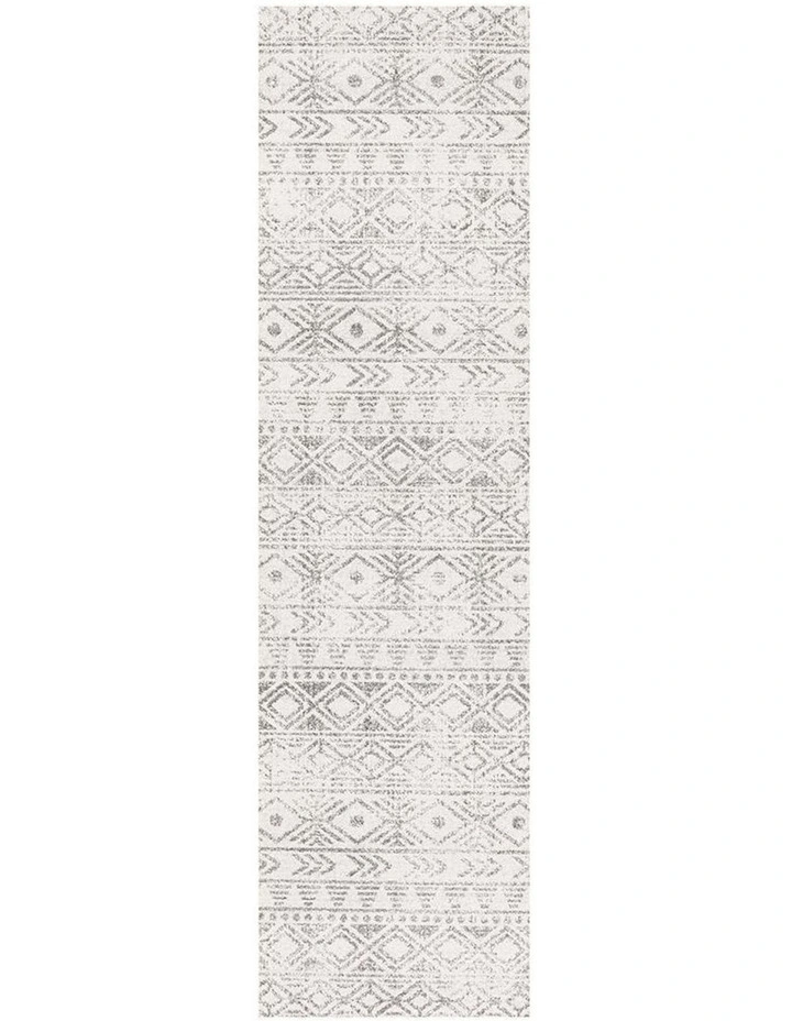 Oasis Ismail Rustic Rug in White/Grey image 1