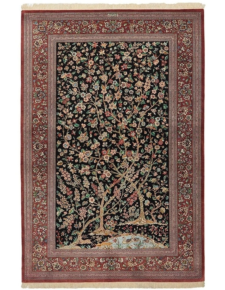 Handknotted Persian Qum Rug 205X130cm image 1