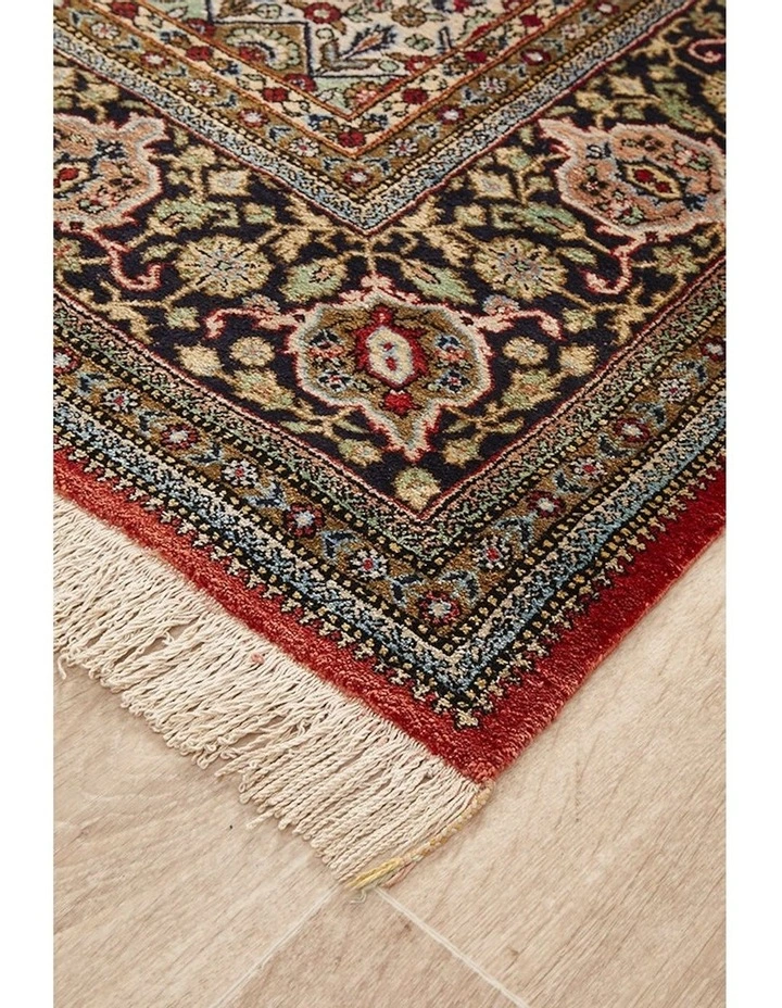 Persian Handmade Qum Silk Antique Rug 214X137cm image 2