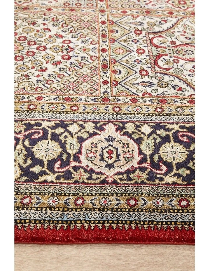 Persian Handmade Qum Silk Antique Rug 214X137cm image 4