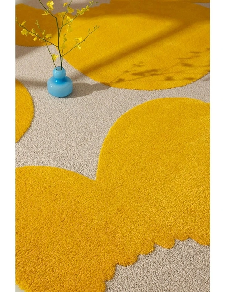 Iso Unikko Rug in Yellow image 3