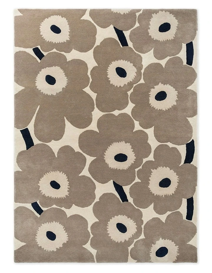 Unikko Rug in Greige image 1