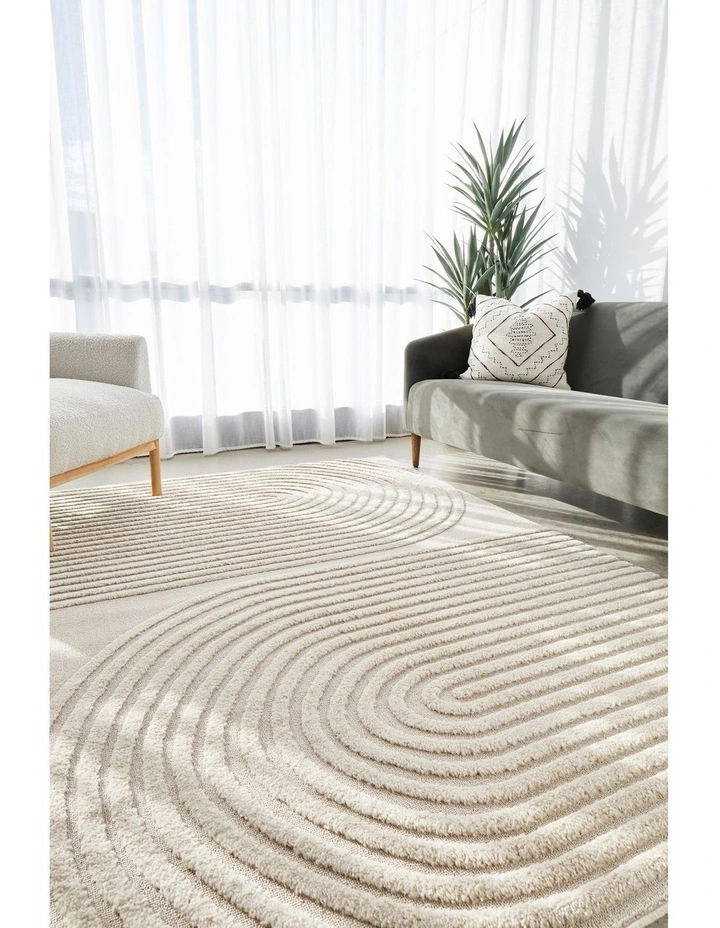 Lotus Abbey Rug in Beige image 2