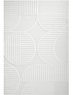 Lotus Leo Rug in White