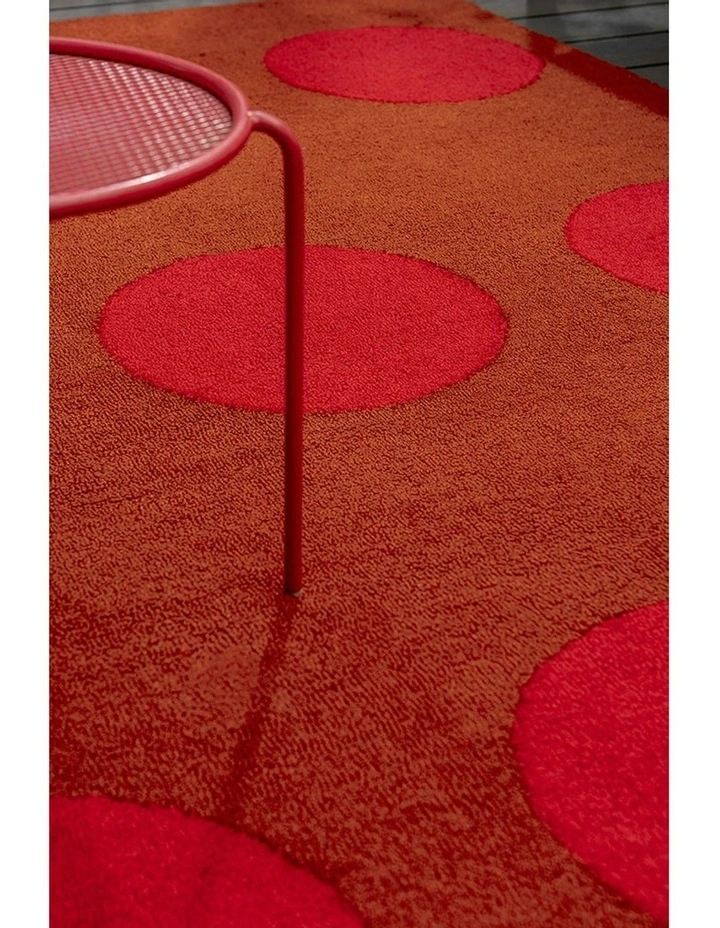 Habitat Festival Dots 495800 Outdoor Rug in Red image 3