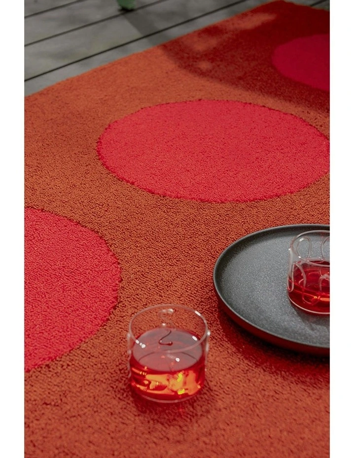 Habitat Festival Dots 495800 Outdoor Rug in Red image 4