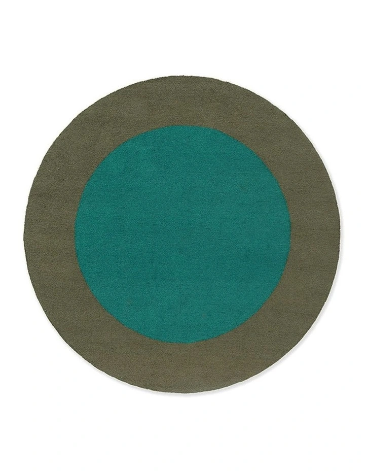 Habitat Festival Round 496308 Outdoor Rug in Aqua image 1