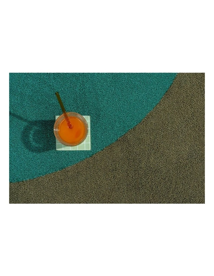 Habitat Festival Round 496308 Outdoor Rug in Aqua image 3