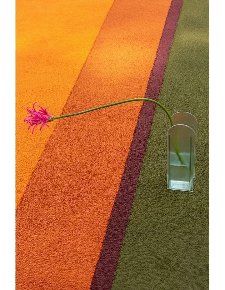Habitat Festival Stripe 496513 Outdoor Rug in Orange image 3