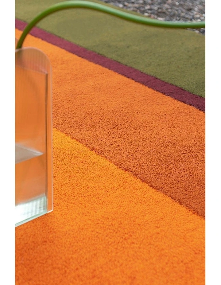 Habitat Festival Stripe 496513 Outdoor Rug in Orange image 4