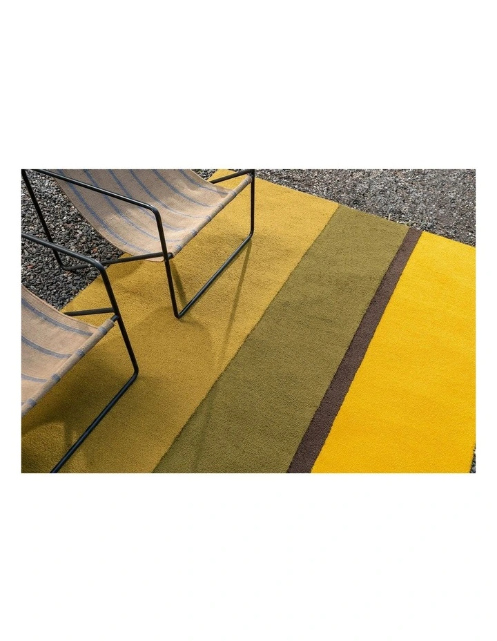 Habitat Festival Stripe 496516 Outdoor Rug in Yellow image 3
