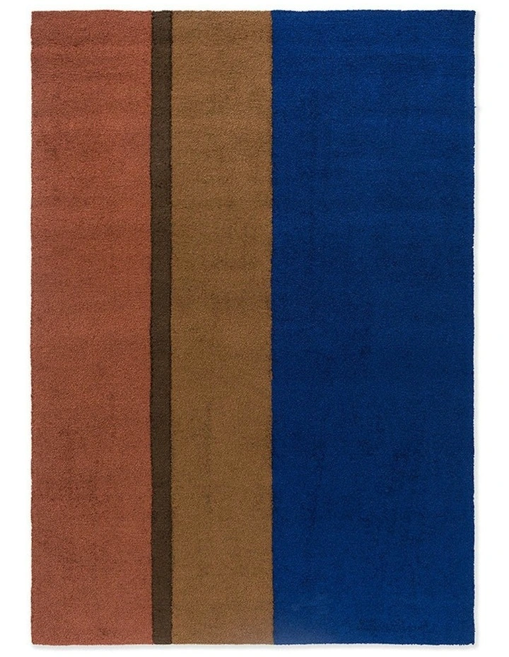 Habitat Festival Stripe 496518 Outdoor Rug in Blue image 1