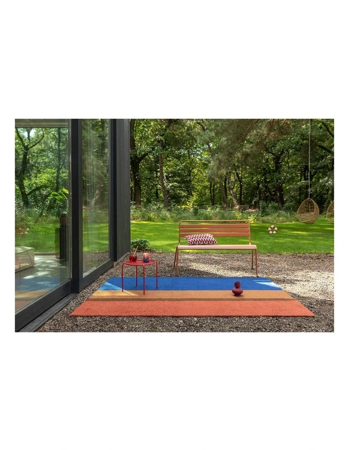 Habitat Festival Stripe 496518 Outdoor Rug in Blue image 2